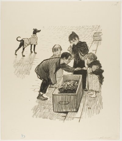 上流社会！ 作： Théophile Alexandre Pierre Steinlen
