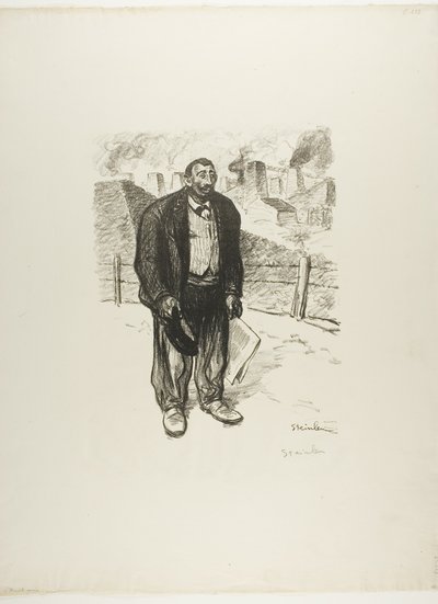 誠実な労働者 作： Théophile Alexandre Pierre Steinlen
