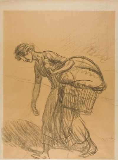 洗濯女 作： Théophile Alexandre Pierre Steinlen