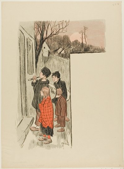 レ・プティオ 作： Théophile Alexandre Pierre Steinlen