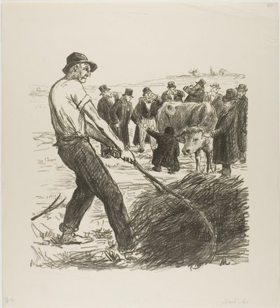 乳牛 作： Théophile Alexandre Pierre Steinlen