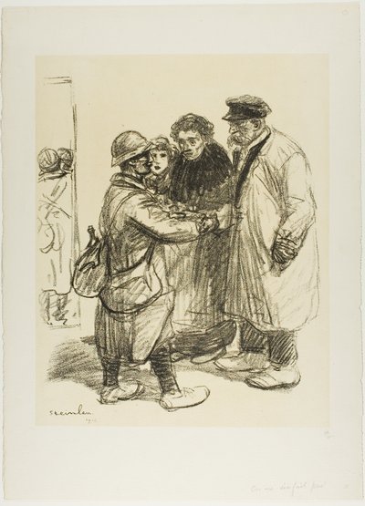人は慣れない 作： Théophile Alexandre Pierre Steinlen
