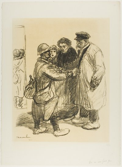 人は慣れない 作： Théophile Alexandre Pierre Steinlen