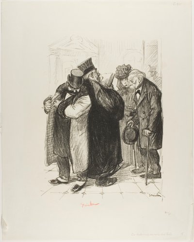 法の側面から強奪する 作： Théophile Alexandre Pierre Steinlen