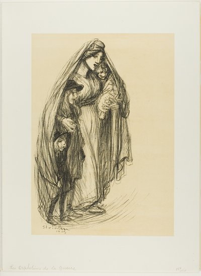 戦災孤児 作： Théophile Alexandre Pierre Steinlen