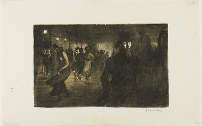 パリ、夜 作： テオフィル・アレクサンドル・ピエール・スタインラン