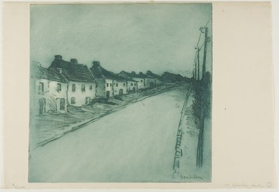 村を貫く道 作： Théophile Alexandre Pierre Steinlen