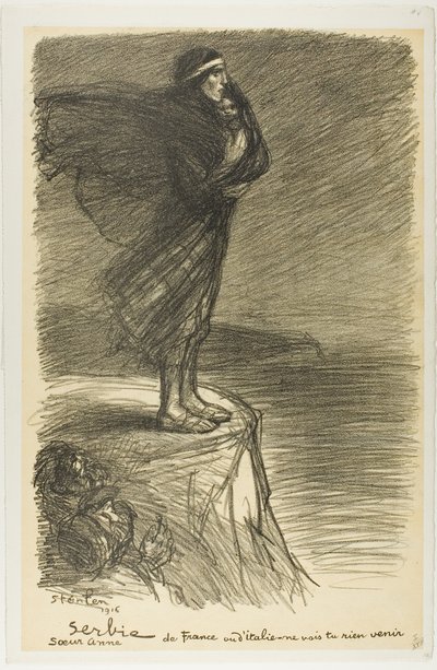 セルビア：シスター・アン、プレート20（Actualitésより 作： Théophile Alexandre Pierre Steinlen