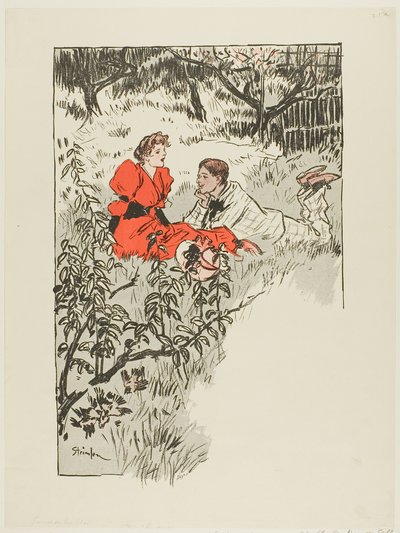春 作： Théophile Alexandre Pierre Steinlen