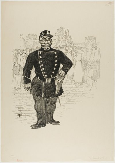 ストリート・セキュリティ 作： Théophile Alexandre Pierre Steinlen