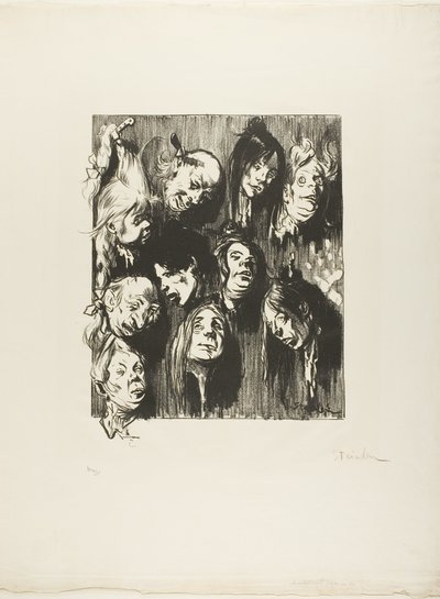 1ペニーで10人の暗殺 作： Théophile Alexandre Pierre Steinlen