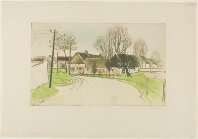 村はずれの家 作： Théophile Alexandre Pierre Steinlen