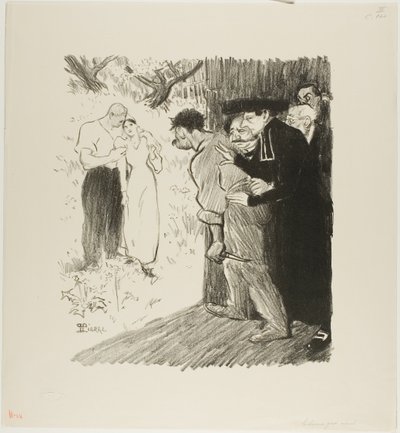 最後の待ち伏せ 作： Théophile Alexandre Pierre Steinlen