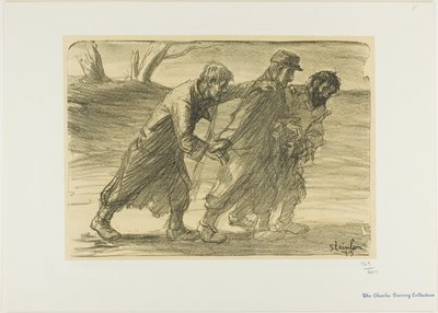 三人の同志 作： Théophile Alexandre Pierre Steinlen