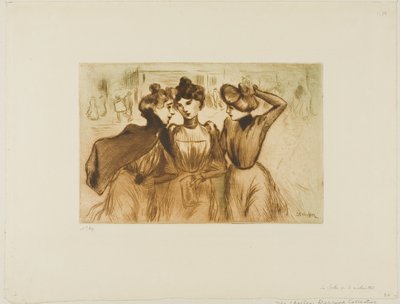 働く女子3人のランチ 作： Théophile Alexandre Pierre Steinlen