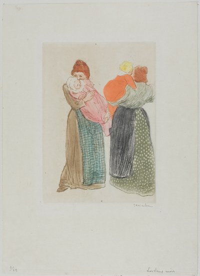 二人の母親 作： Théophile Alexandre Pierre Steinlen