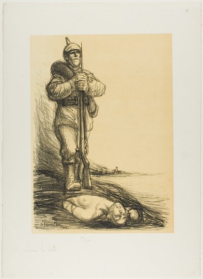 ブーツの下 作： Théophile Alexandre Pierre Steinlen