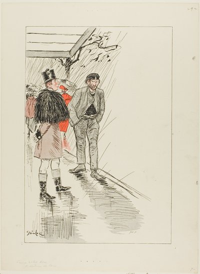 パリの浮浪者 作： Théophile Alexandre Pierre Steinlen