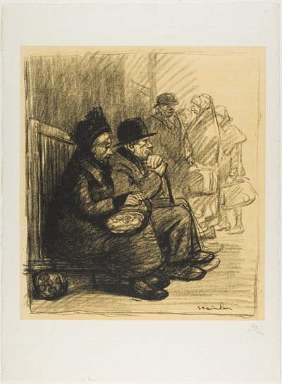 エスト駅でのヴェルデュノワ 作： Théophile Alexandre Pierre Steinlen