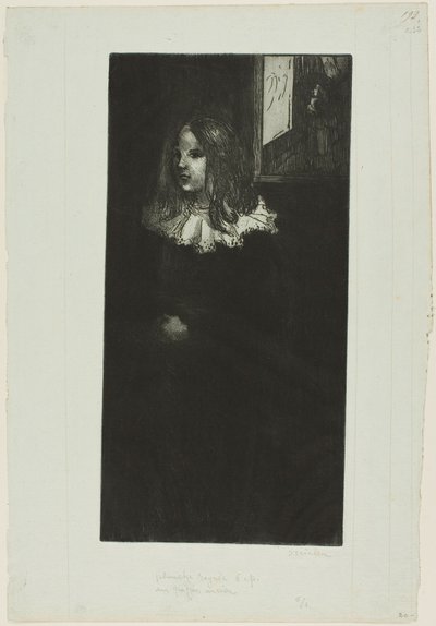 白い襟の少女 作： Théophile Alexandre Pierre Steinlen
