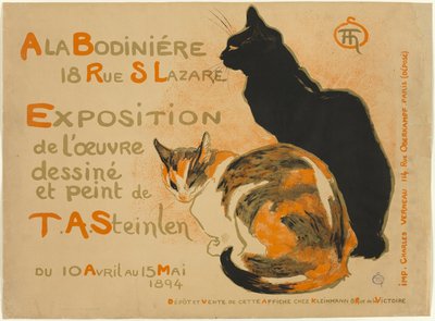ラ・ボディニエールにて 作： Théophile Alexandre Pierre Steinlen