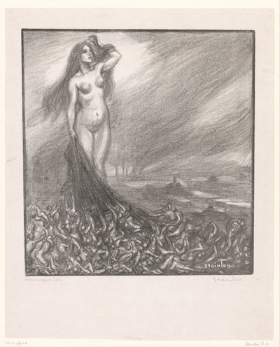 ゾラへのオマージュ Hommage à Zola (オブジェクトのタイトル) 作： Théophile Alexandre Steinlen (signed by artist)
