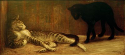 猫と猫 作： Théophile Alexandre Steinlen