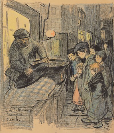 栗売り 作： Théophile Alexandre Steinlen