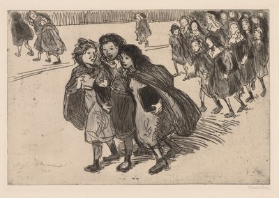 学校から 作： Théophile Alexandre Steinlen