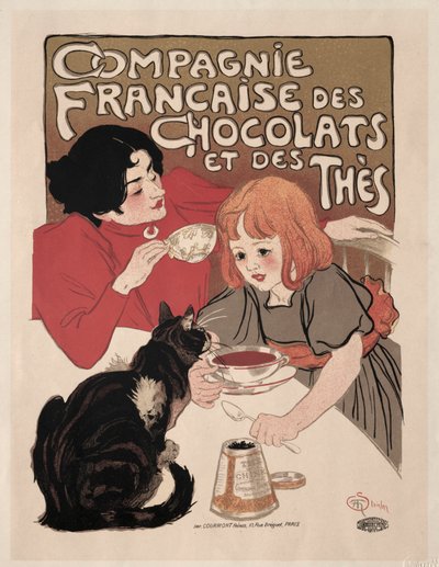 ショコラ＆テーズ・フランセーズ社 作： Théophile Alexandre Steinlen