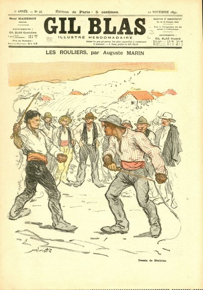 "Gil Blas "の表紙 作： Théophile Alexandre Steinlen