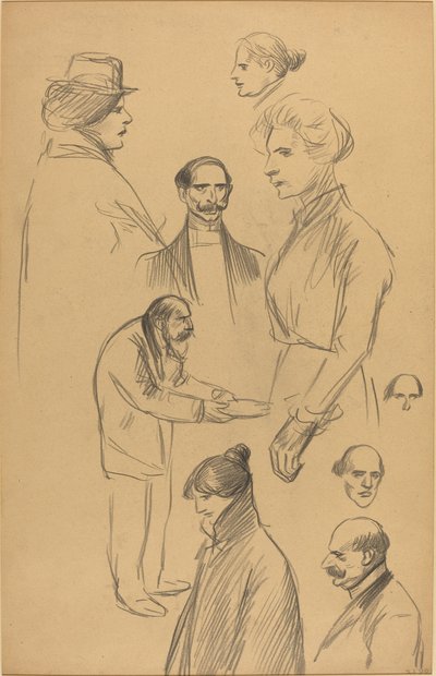 フィギュア研究 [裏面] 作： Théophile Alexandre Steinlen