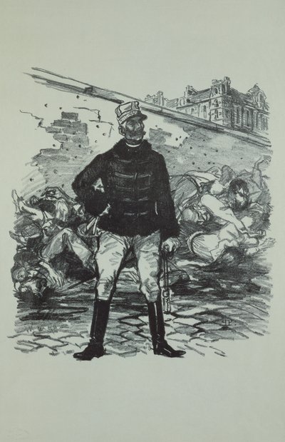 ガストン・オーギュスト将軍（1830-1909）ガルリット侯爵、栄光の中で 作： Théophile Alexandre Steinlen