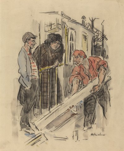 ゴシップ 作： Théophile Alexandre Steinlen