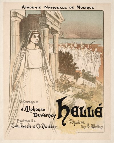 ヘレ-4幕のオペラ、1896年。 作： Théophile Alexandre Steinlen