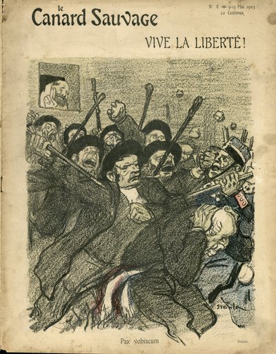 スタインレン（1859-1923）による「The Wild Duck」の表紙のイラスト 作： Théophile Alexandre Steinlen