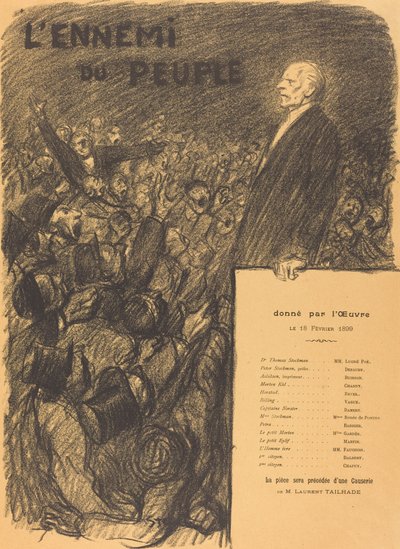 人民の敵 作： Théophile Alexandre Steinlen