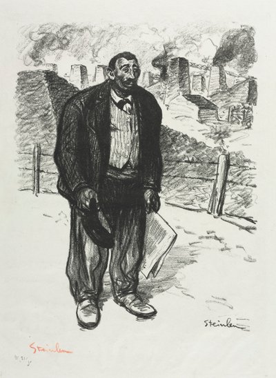 誠実な労働者 作： Théophile Alexandre Steinlen