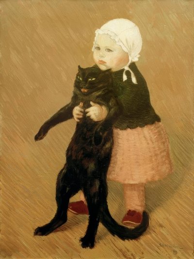 猫の女の子 作： Théophile Alexandre Steinlen