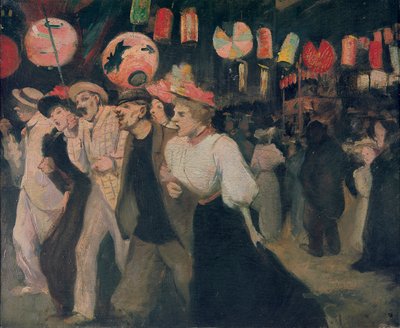 1895 年 7 月 14 日、モンマルトルで モンマルトル、1895 年 7 月 14 日。 作： Théophile Alexandre Steinlen