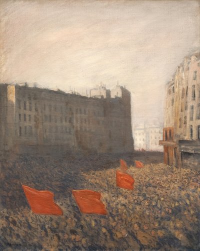 人気のあるデモンストレーション、c。 1903年。 作： Théophile Alexandre Steinlen