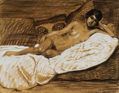 ヌード伸ばし;裸、 作： Théophile Alexandre Steinlen