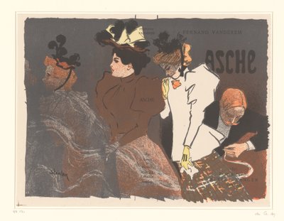 Fernand VandéremによるAscheのカバーイラスト 作： Théophile Alexandre Steinlen