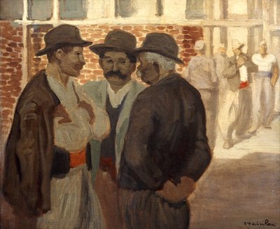 Ouvriers du Batiment建設労働者、c1911 作： Théophile Alexandre Steinlen
