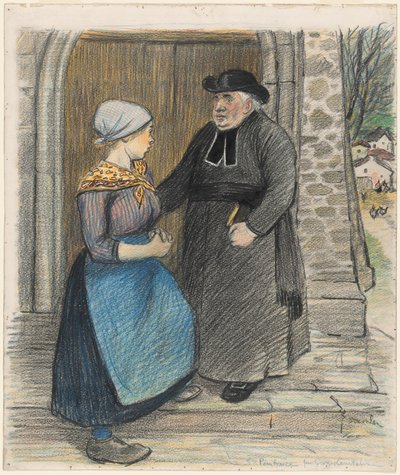 悔い改め、1899年。 作： Théophile Alexandre Steinlen