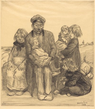 貧しい人々 貧しい人々、1914年。 作： Théophile Alexandre Steinlen