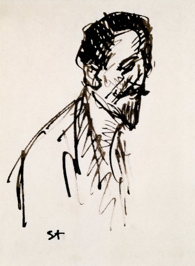 ジェハン・リクトゥスの肖像、20世紀 作： Théophile Alexandre Steinlen