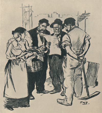 戻る、c1894、1919 作： Théophile Alexandre Steinlen