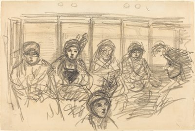 メトロのライダー 作： Théophile Alexandre Steinlen
