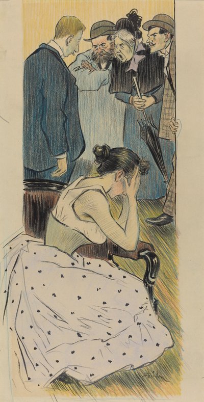 彼の家族の歌、1893年。 作： Théophile Alexandre Steinlen